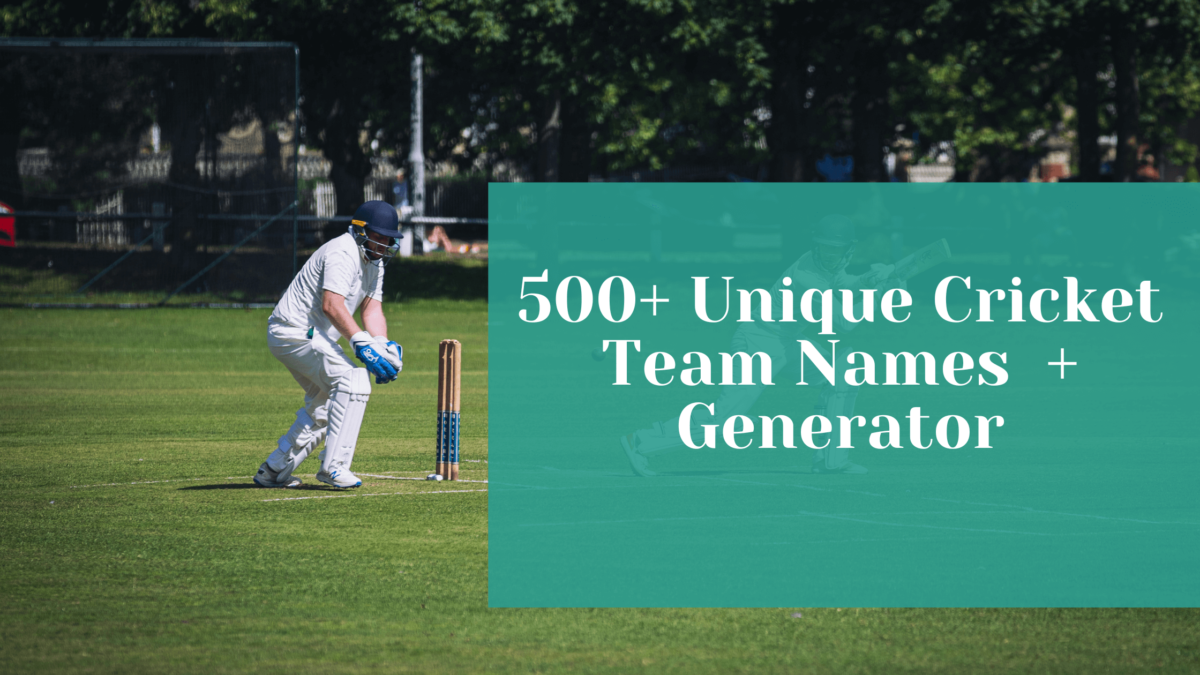 You are currently viewing 500+ Unique Cricket Team Names In 2024 + Generator